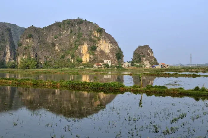 Framed Print : Tam Coc region near Ninh Binh, dry Halong Bay, Vietnam, Southeast Asia, Asia