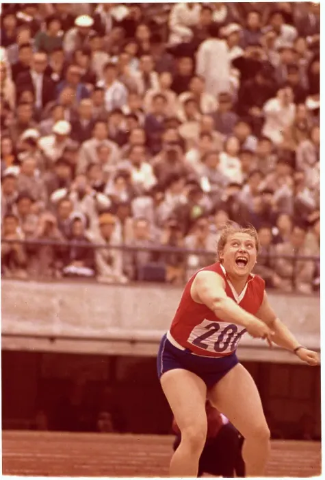 Framed Print : Tamara Press Finishing Shot Put Toss at Olympics Framed Print : Tamara Press Finishing Shot Put Toss at Olympics