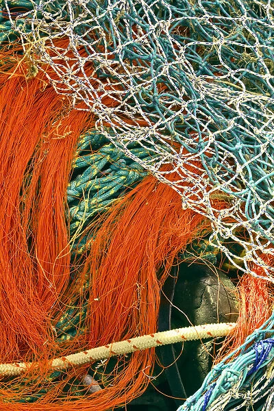 Tangled fishing nets
