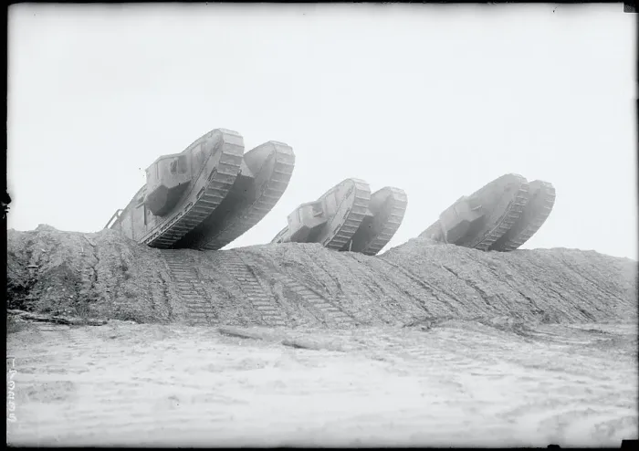 Framed Print : Tanks Atop Mound Framed Print : Tanks Atop Mound