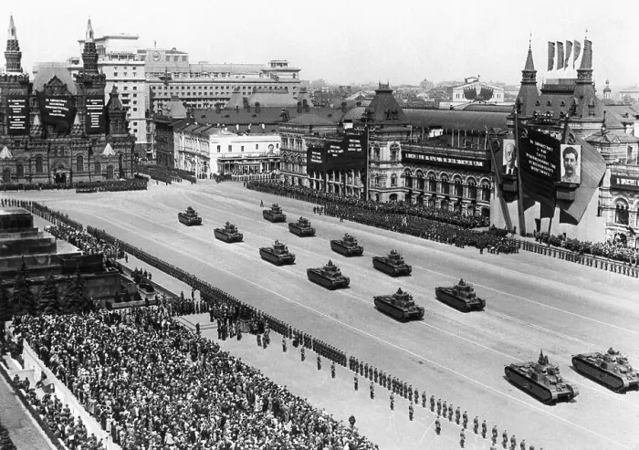 Framed Print : Tanks in Red Square Framed Print : Tanks in Red Square