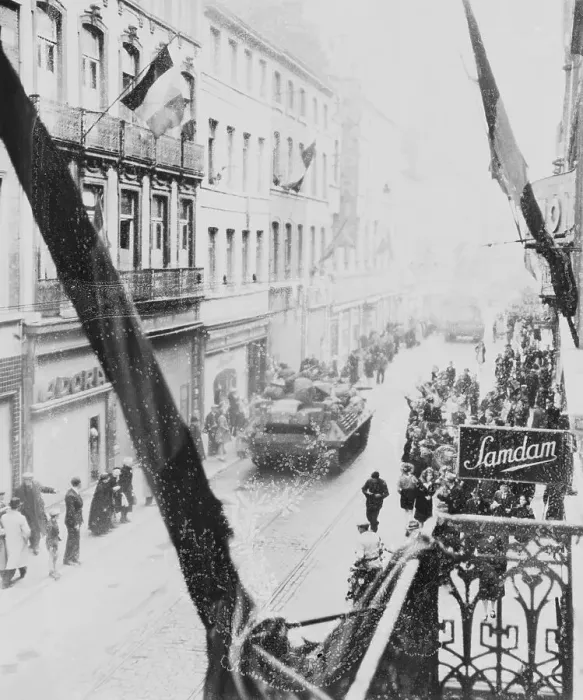 Framed Print : Tanks Riding Through the Streets Framed Print : Tanks Riding Through the Streets