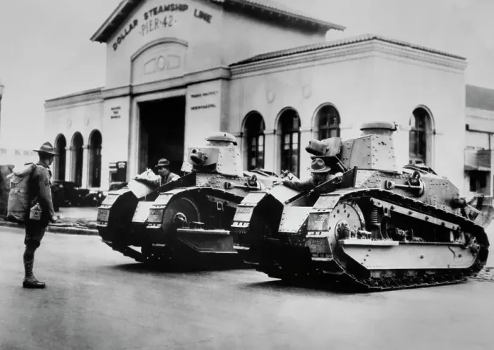 Framed Print : Tanks In San Francisco Framed Print : Tanks In San Francisco