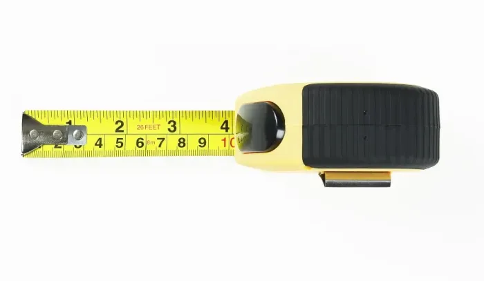 Framed Print : Tape measure, view from above Framed Print : Tape measure, view from above