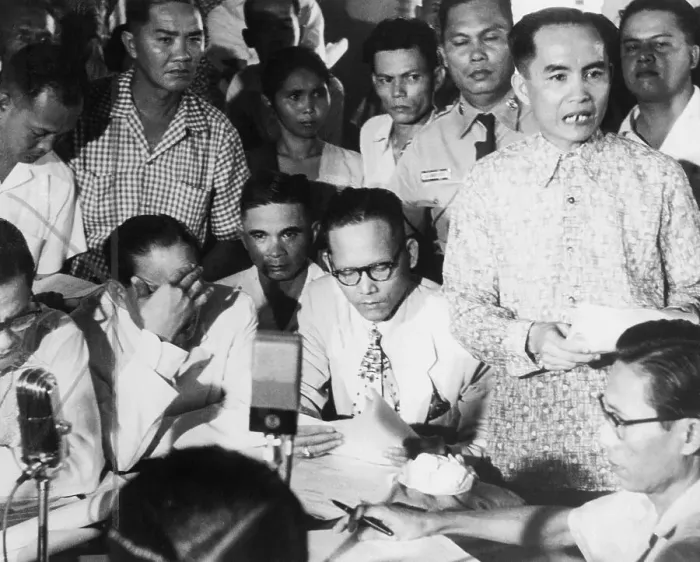 Framed Print : Taruc Giving Speech Framed Print : Taruc Giving Speech