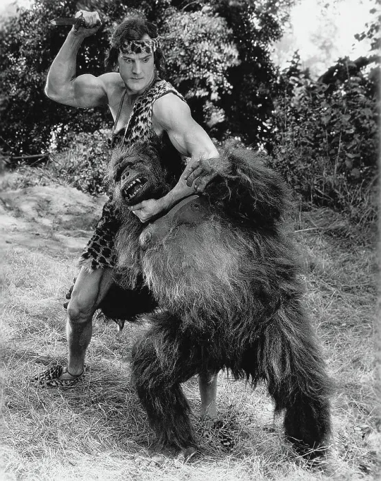 Framed Print : Tarzan Wrestling with an Ape Framed Print : Tarzan Wrestling with an Ape