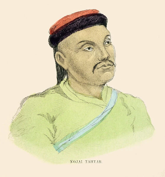 Tatar mongolian man illustration 1859