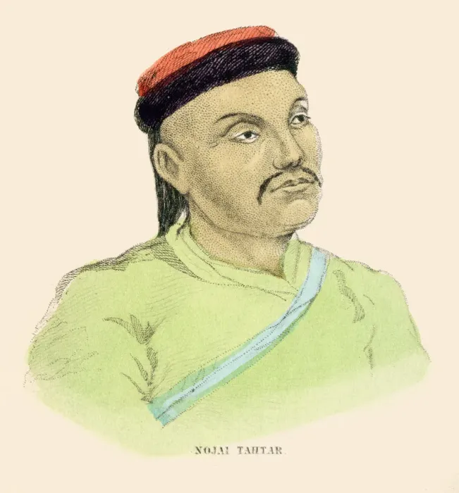 Framed Print : Tatar mongolian man illustration 1859 Framed Print : Tatar mongolian man illustration 1859