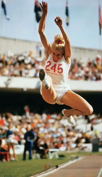 Framed Print : Tatiana Talysheva Jumping in Long Jump Event Framed Print : Tatiana Talysheva Jumping in Long Jump Event