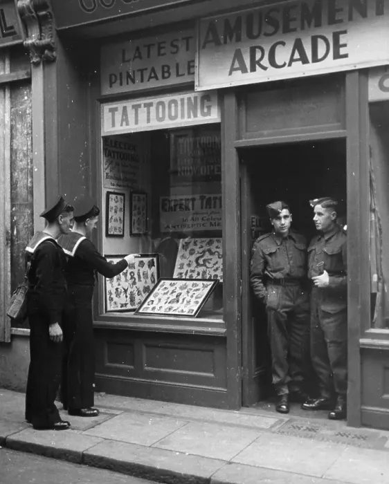 Framed Print : Tattoo Parlour