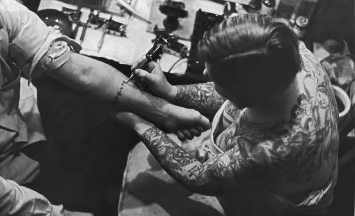 Framed Print : In A Tattoo Parlour Framed Print : In A Tattoo Parlour