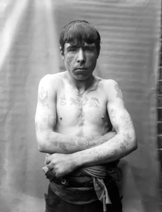 Framed Print : Tattooed Man Framed Print : Tattooed Man
