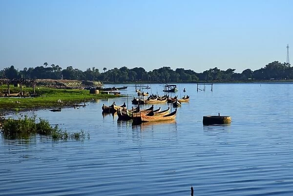 Taungthamanu lake at Myanmar
