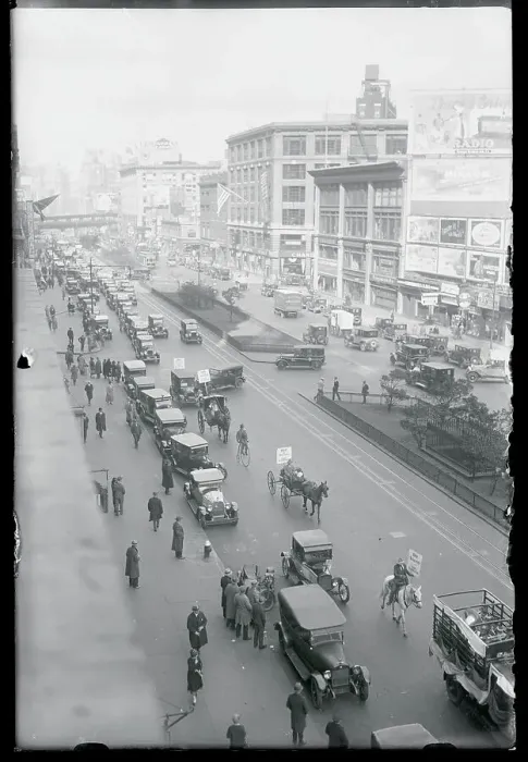 Framed Print : Taxi Parade In New York Framed Print : Taxi Parade In New York