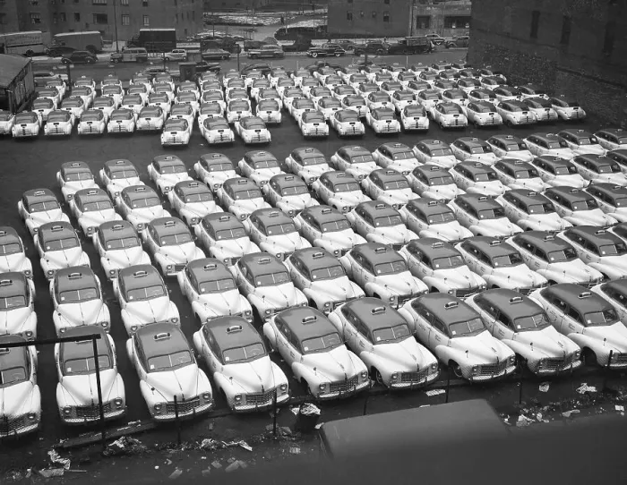 Framed Print : Taxicabs of Striking Cab Drivers Framed Print : Taxicabs of Striking Cab Drivers