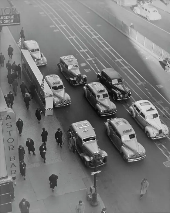 Framed Print : Taxis On Broadway Framed Print : Taxis On Broadway