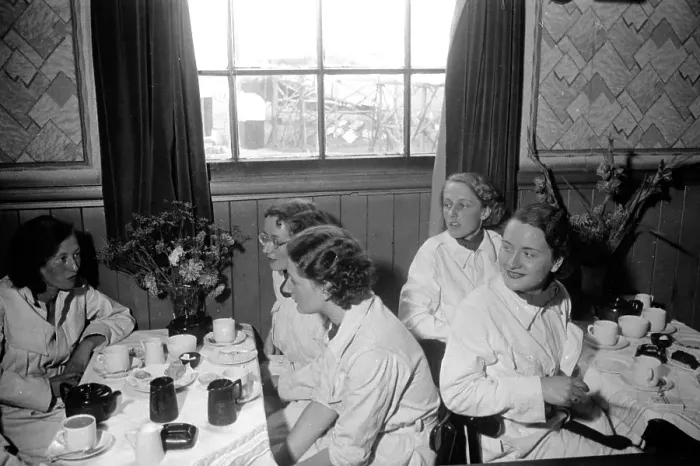 Framed Print : Tea In The Club Room