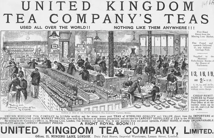 Framed Print : Tea Company Advertisement