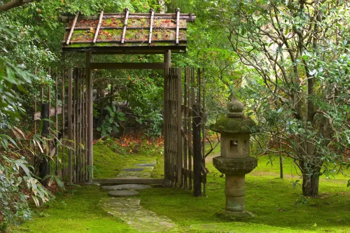 Framed Print : Tea House Path and Garden, Kyoto, Honshu, Japan Framed Print : Tea House Path and Garden, Kyoto, Honshu, Japan