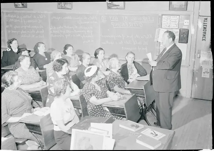 Framed Print : Teacher Standing in Front of Attentive Class Framed Print : Teacher Standing in Front of Attentive Class