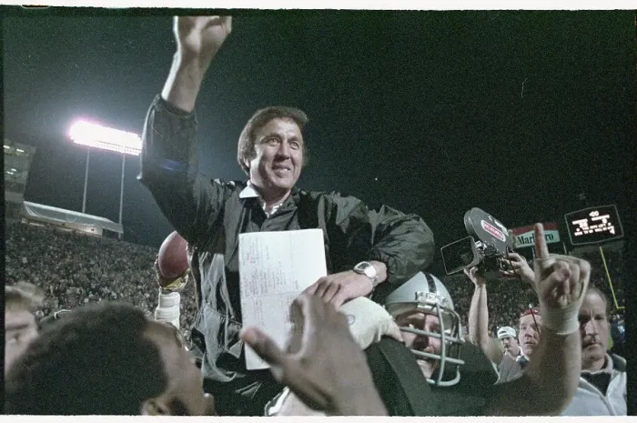 Framed Print : Team Carrying Tom Flores on Shoulders Framed Print : Team Carrying Tom Flores on Shoulders