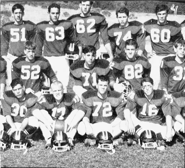 Framed Print : Team picture of Herbert W. Mullin's high school football team Framed Print : Team picture of Herbert W. Mullin's high school football team