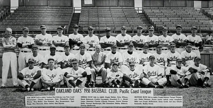 Framed Print : Team Portrait Of The Oakland Oaks Framed Print : Team Portrait Of The Oakland Oaks