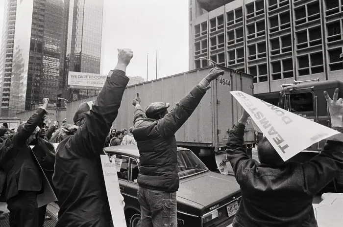 Framed Print : Teamster Demonstration in Philadelphia Framed Print : Teamster Demonstration in Philadelphia