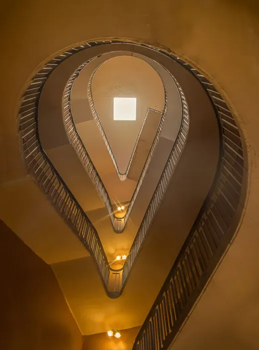 Framed Print : Tear Drop Stairway Framed Print : Tear Drop Stairway