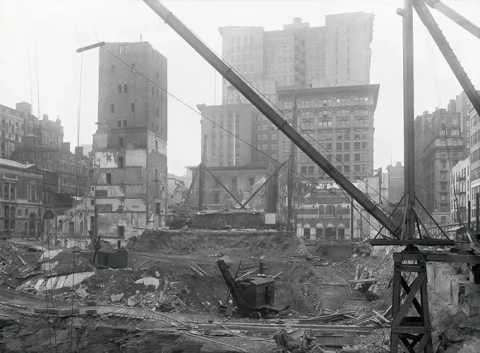 Framed Print : Tearing Down Old Madison Square Garden Framed Print : Tearing Down Old Madison Square Garden