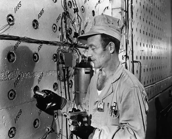 Framed Print : Technician Loading Uranium Fuel Rods into Nuclear Reactor Framed Print : Technician Loading Uranium Fuel Rods into Nuclear Reactor