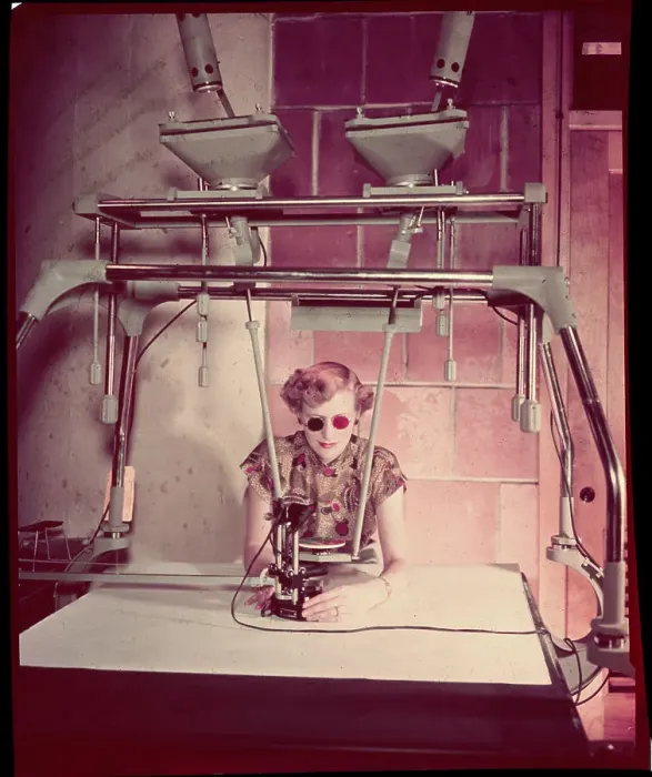 Framed Print : Technician Uses Machinery Framed Print : Technician Uses Machinery