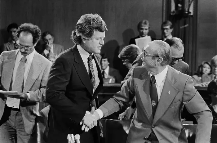 Framed Print : Ted Kennedy with Birch Bayh Framed Print : Ted Kennedy with Birch Bayh
