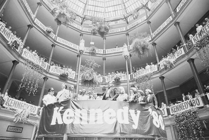 Framed Print : Ted Kennedy Campaign Inside Stadium Framed Print : Ted Kennedy Campaign Inside Stadium