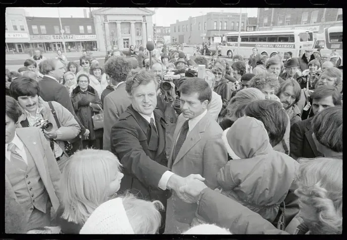 Framed Print : Ted Kennedy Campaigning with Family Members Framed Print : Ted Kennedy Campaigning with Family Members