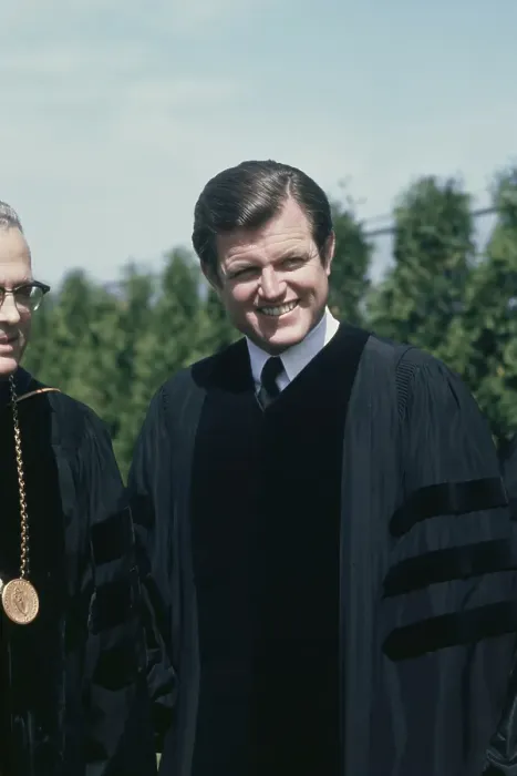 Framed Print : Ted Kennedy At Commencement Framed Print : Ted Kennedy At Commencement