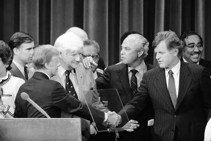 Framed Print : Ted Kennedy with Democratic Colleagues