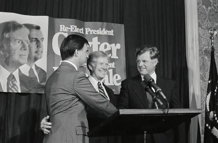 Framed Print : Ted Kennedy with Democratic Friends Framed Print : Ted Kennedy with Democratic Friends