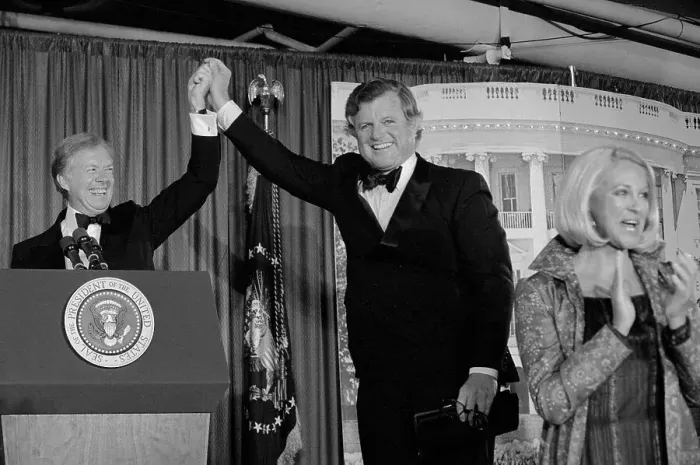 Framed Print : Ted Kennedy Joining Hands with Edward Kennedy Framed Print : Ted Kennedy Joining Hands with Edward Kennedy