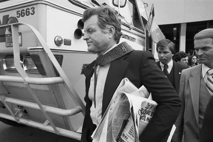 Framed Print : Ted Kennedy with Papers Underarm Framed Print : Ted Kennedy with Papers Underarm