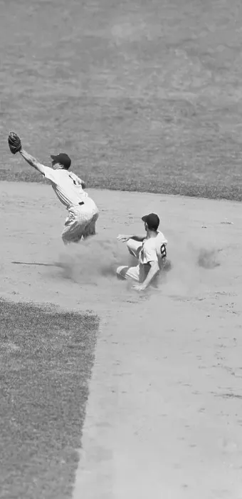Framed Print : Ted William Sliding Into Second Framed Print : Ted William Sliding Into Second