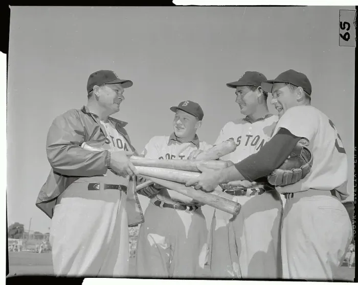 Framed Print : Ted Williams with Others Framed Print : Ted Williams with Others