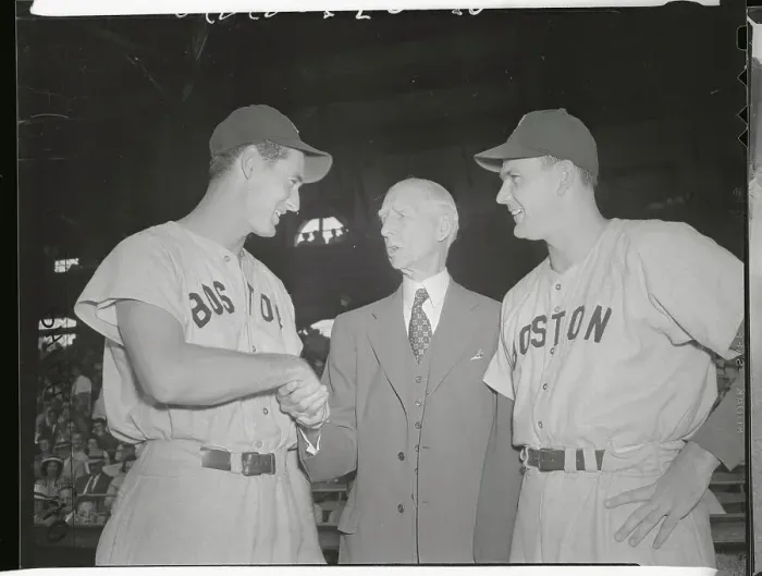 Framed Print : Ted Williams with Others Framed Print : Ted Williams with Others