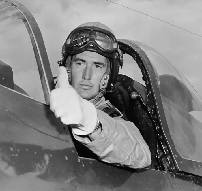 Framed Print : Ted Williams in Airplane Cockpit Framed Print : Ted Williams in Airplane Cockpit