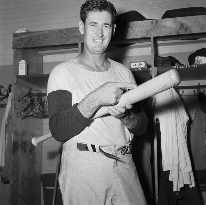 Framed Print : Ted Williams with Baseball Bat Framed Print : Ted Williams with Baseball Bat