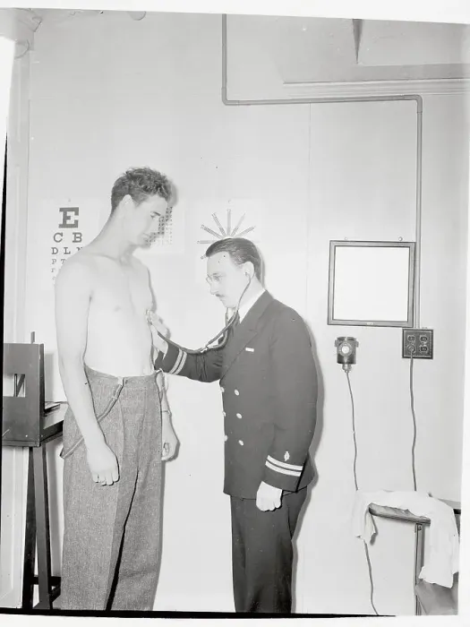 Framed Print : Ted Williams Having a Checkup Framed Print : Ted Williams Having a Checkup