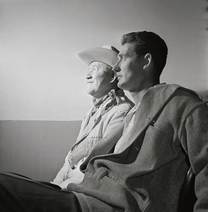 Framed Print : Ted Williams and Jim Thorpe Sitting Together Framed Print : Ted Williams and Jim Thorpe Sitting Together