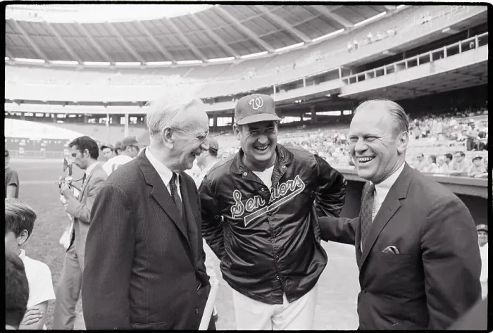 Framed Print : Ted Williams Laughs with Gerald Ford, John McCormick Framed Print : Ted Williams Laughs with Gerald Ford, John McCormick