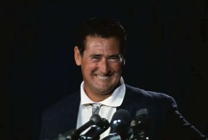 Framed Print : Ted Williams Speaking at Press Conference Framed Print : Ted Williams Speaking at Press Conference