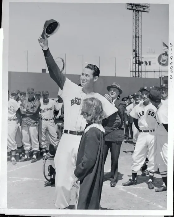 Framed Print : Ted Williams Waving to Crowd Framed Print : Ted Williams Waving to Crowd